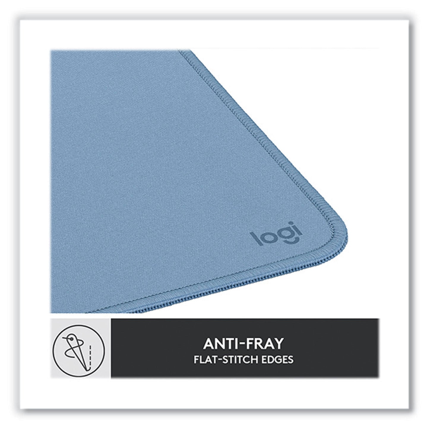 Logitech Studio Series Non-Skid Mouse Pad, 7.9 x 9.1, Blue Gray (LOG956000038)