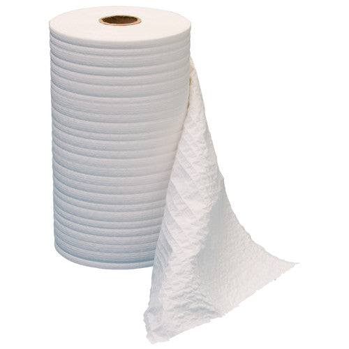 Non-Branded E25 Economy Series Scrim Wipers, White, 9.75"x275', Continuous Roll, 6 Rolls/Case (HOSM-C2375)