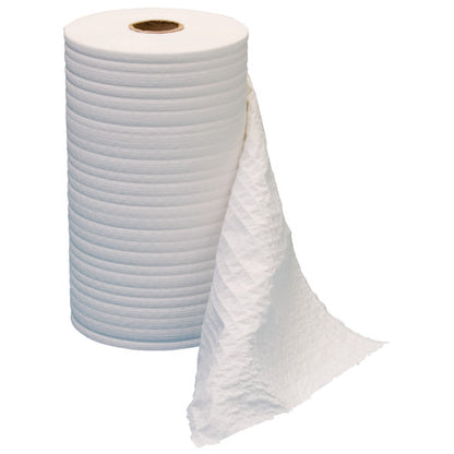 Non-Branded E25 Economy Series Scrim Wipers, White, 9.75"x275', Continuous Roll, 6 Rolls/Case (HOSM-C2375)