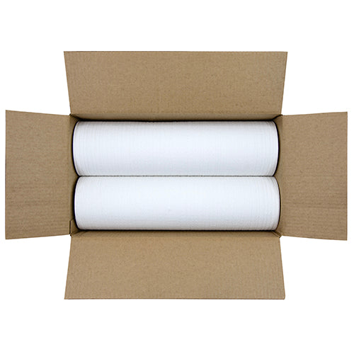 Non-Branded E25 Economy Series Scrim Wipers, White, 19.5"x275', Continuous Roll, 4 Rolls/Case (HOSM-C2377)