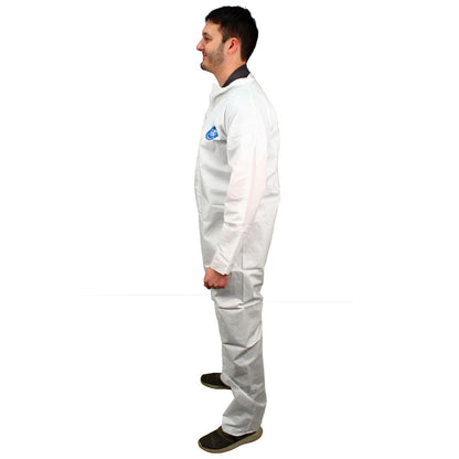 Safety Zone® ProMax® Coveralls w/ Zip Front, Open Wrists & Ankles, White, 25/Case, 4XL (SZNM1012-4X)
