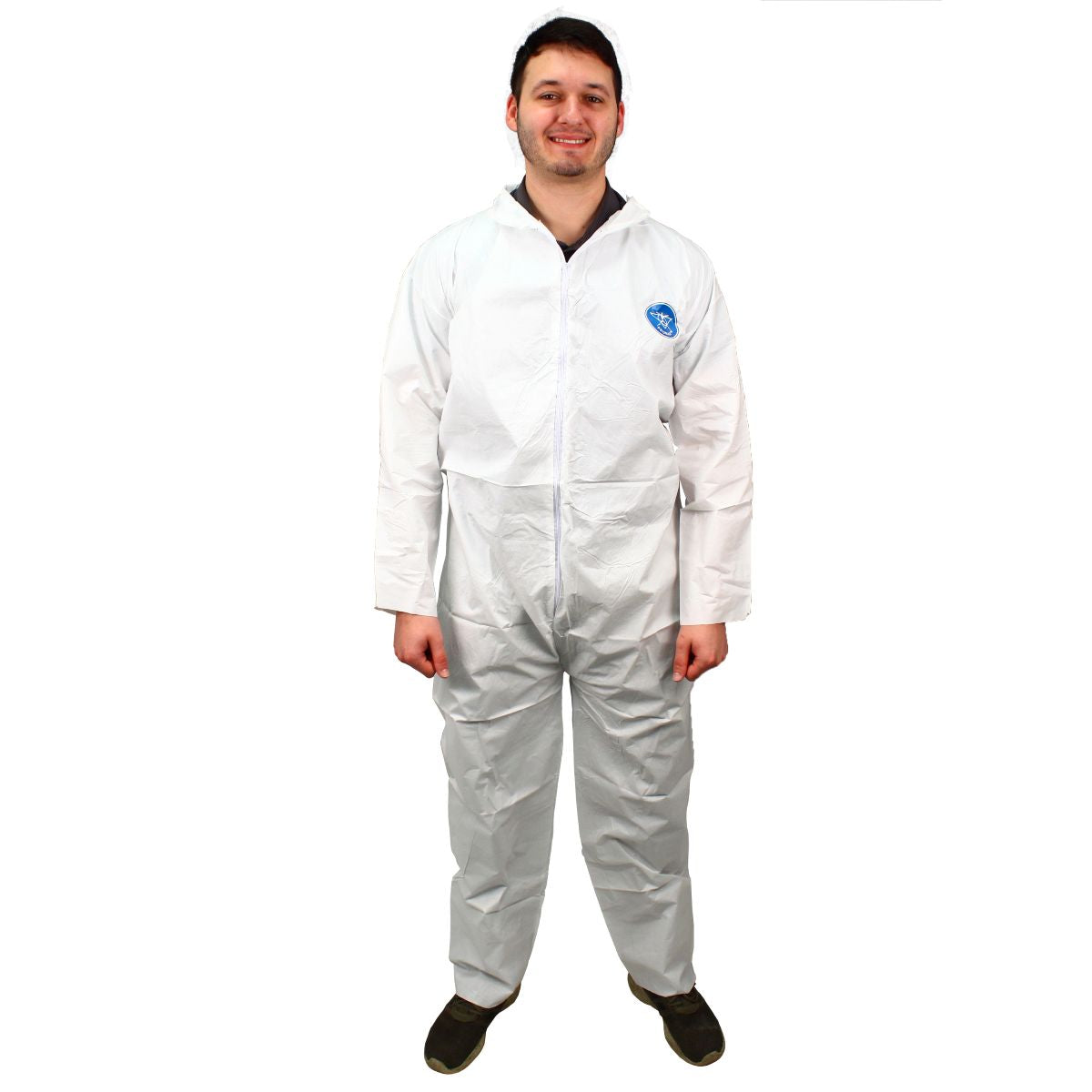 Safety Zone® ProMax® Coveralls w/ Zip Front, Open Wrists & Ankles, White, 25/Case, 6XL (SZNM1012-6X)