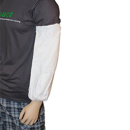 Safety Zone® ProMax® Microporous Polypropylene Sleeves w/ Knit Cuff, 18", White, 50/Bag, 4 Bags/Case (SZNM1040-KC)