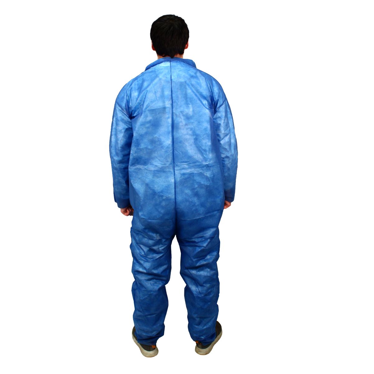 Safety Zone® PolyLite® Coveralls w/ Zip Front, Open Wrists & Ankles, Navy Blue, 25/Case, 2XL (SZNM1100B-2X)