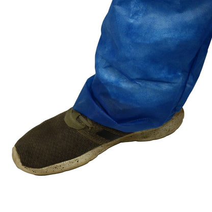Safety Zone® PolyLite® Coveralls w/ Zip Front, Open Wrists & Ankles, Navy Blue, 25/Case, 2XL (SZNM1100B-2X)