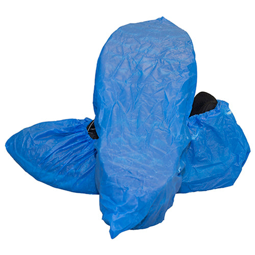 Safety Zone® ProGuard® CPE Embossed Shoe Covers, Blue, 100/Bag, 3 Bags/Case, 2XL/17" (SZNM2004B-CPE-2X)
