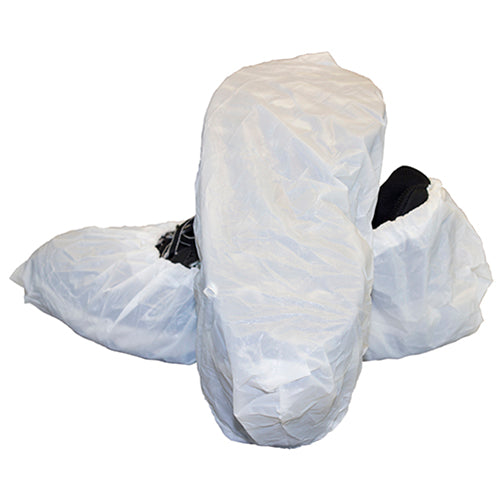 Safety Zone® ProGuard® CPE Embossed Shoe Covers, White, 100/Bag, 3 Bags/Case, X-Large/16" (SZNM2004W-CPE-XL)