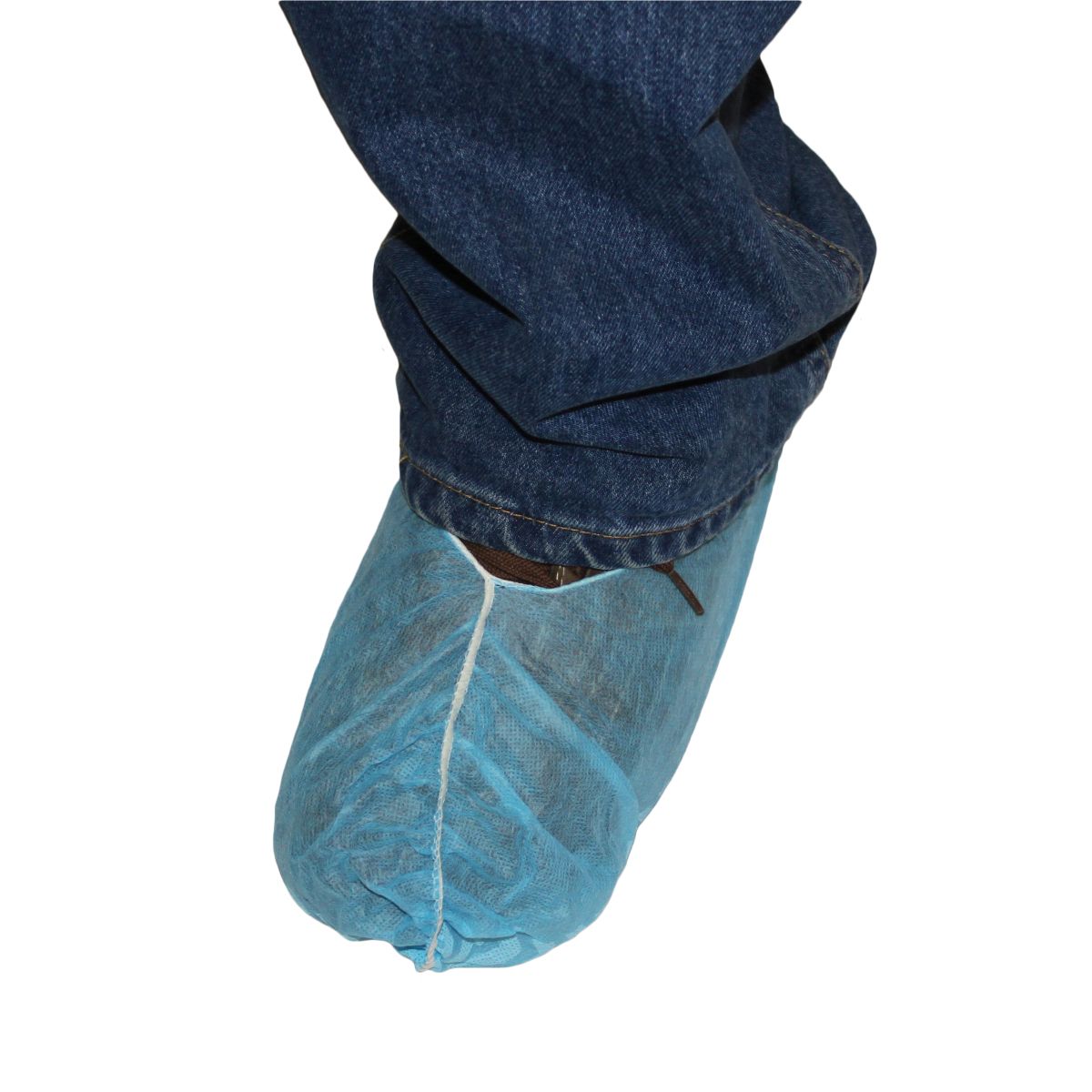 Safety Zone® PolyLite® Polypropylene Non-Skid Shoe Covers, Blue, 100/Bag, 3 Bags/Case, 16" (SZNM2105B-NS-16)