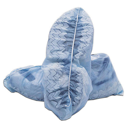 Safety Zone® PolyLite® Polypropylene Non-Skid Shoe Covers, Blue, 100/Bag, 3 Bags/Case, X-Large (SZNM21BSZ-300-XL)