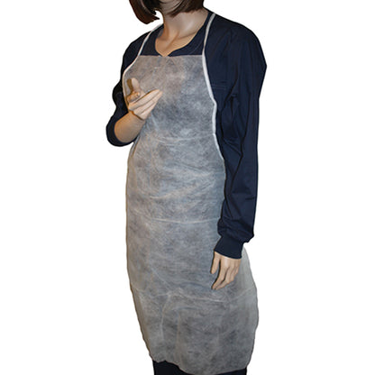 Safety Zone® ProLite® PE Coated Polypropylene Aprons, White, 28"x36", 100/Bag, 10 Bags/Case (SZNM2510)