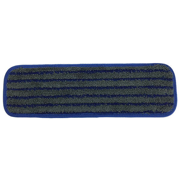 Hospeco® Horizontal Stripe Scrubbing Mop, Blue/Gray Stripe, 120/Case (M400018-G/B-CS)