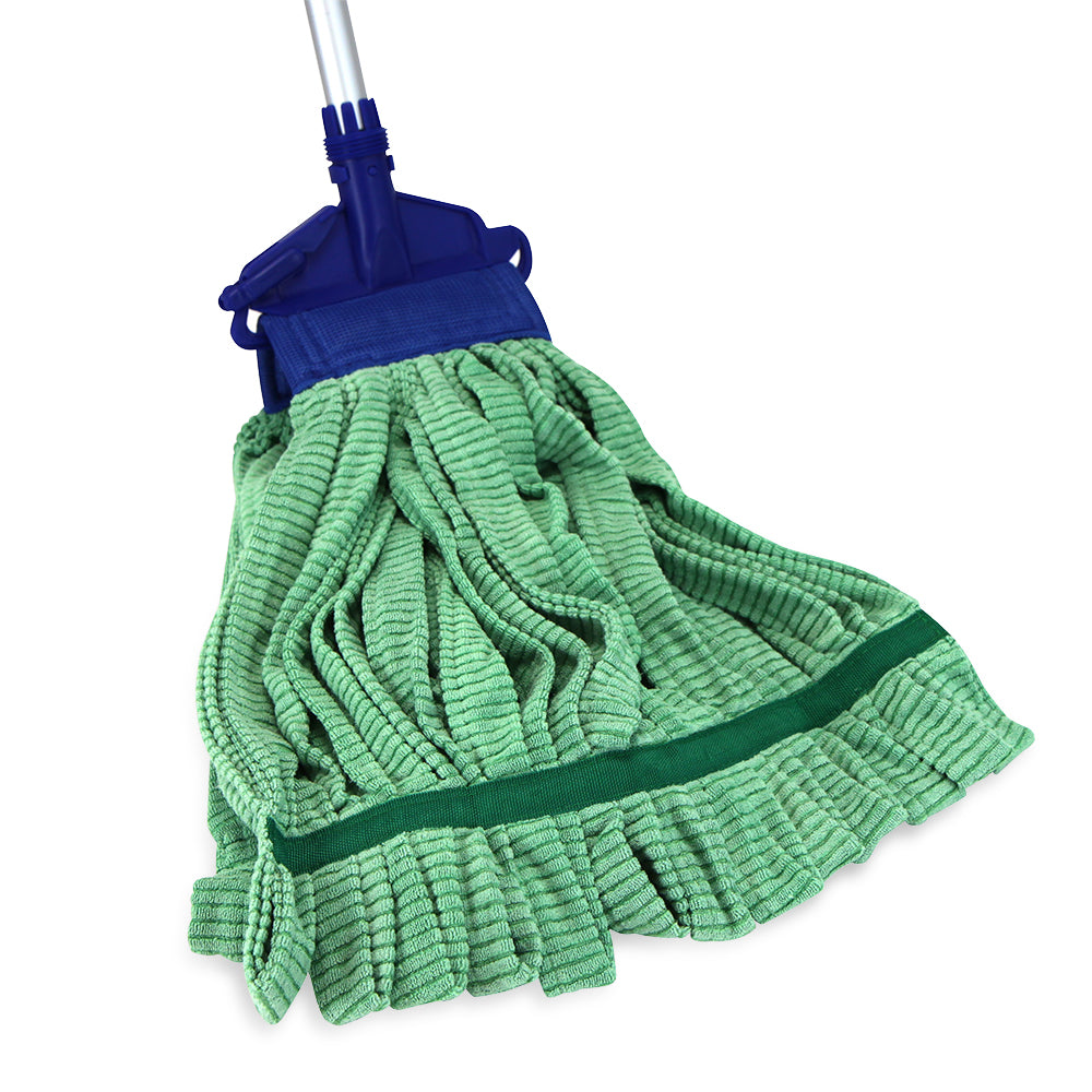 Hospeco® Microfiber Tube Mop, 18oz Green, 12/Case (HOSM600018G-CS)
