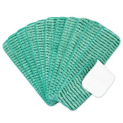 Hospeco® Scrubbing Wet Flat Mop, 18", Green, 120/Case (HOSM800018G-CS)