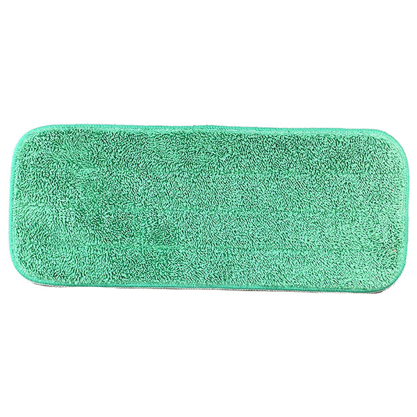 Hospeco® Microfiber Flat Wet Mop, 13", Green, Pack of 12 (HOSM830013G)
