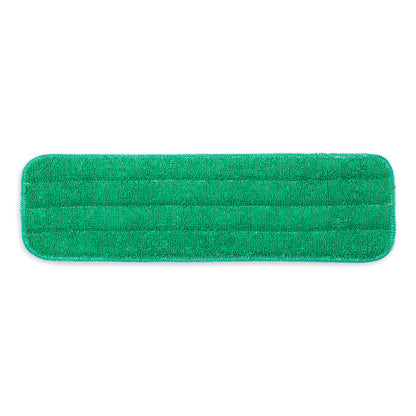 Hospeco® Microfiber Flat Wet Mop Pads Economy 18" Green, 120/Case (HOSM830018G-F-CS)