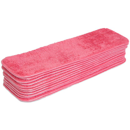 Hospeco® Microfiber Flat Wet Mop, 18" Red, 120/Case (HOSM830018R-CS)