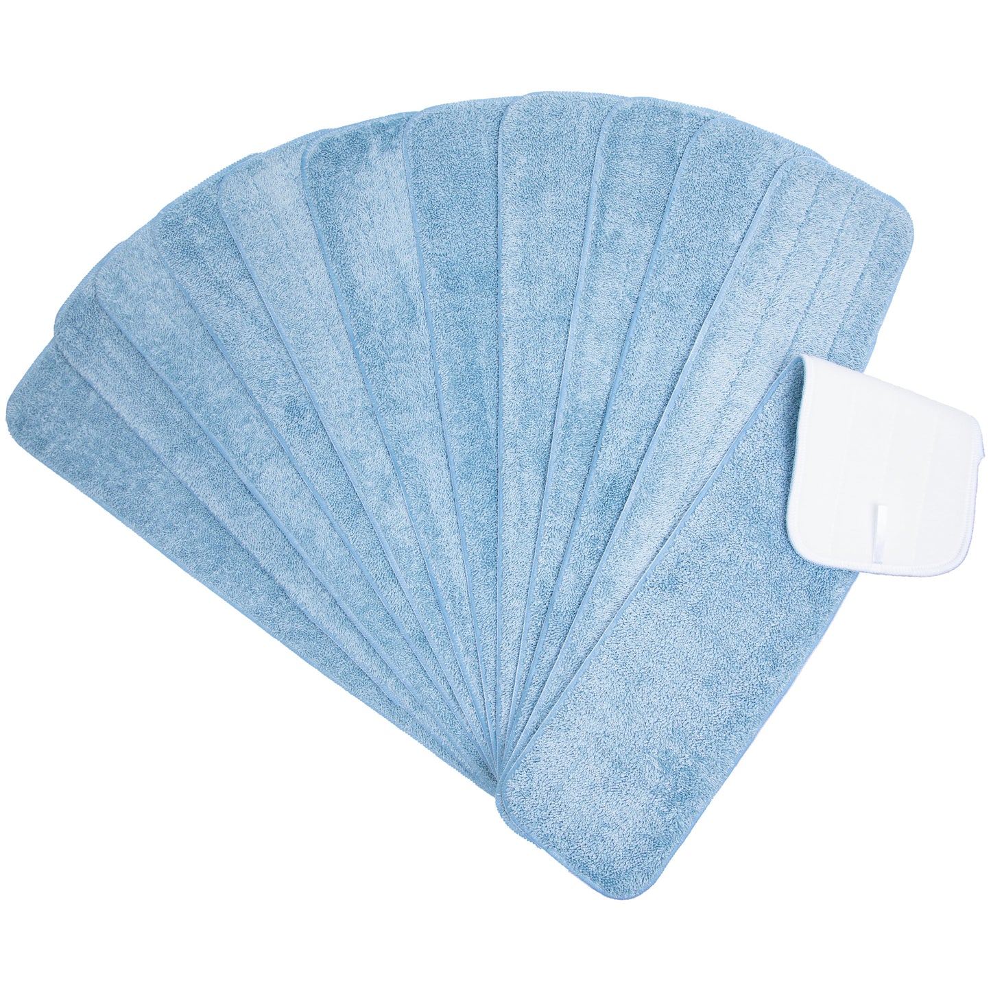 Hospeco® Microfiber Flat Wet Mop, 24" Blue, 120/Case (HOSM830024B-CS)