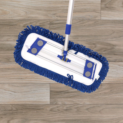 Hospeco® Fringed Dust Mops with Hook and Loop Backing, 24", Case of 72 (HOSM840024-CS)