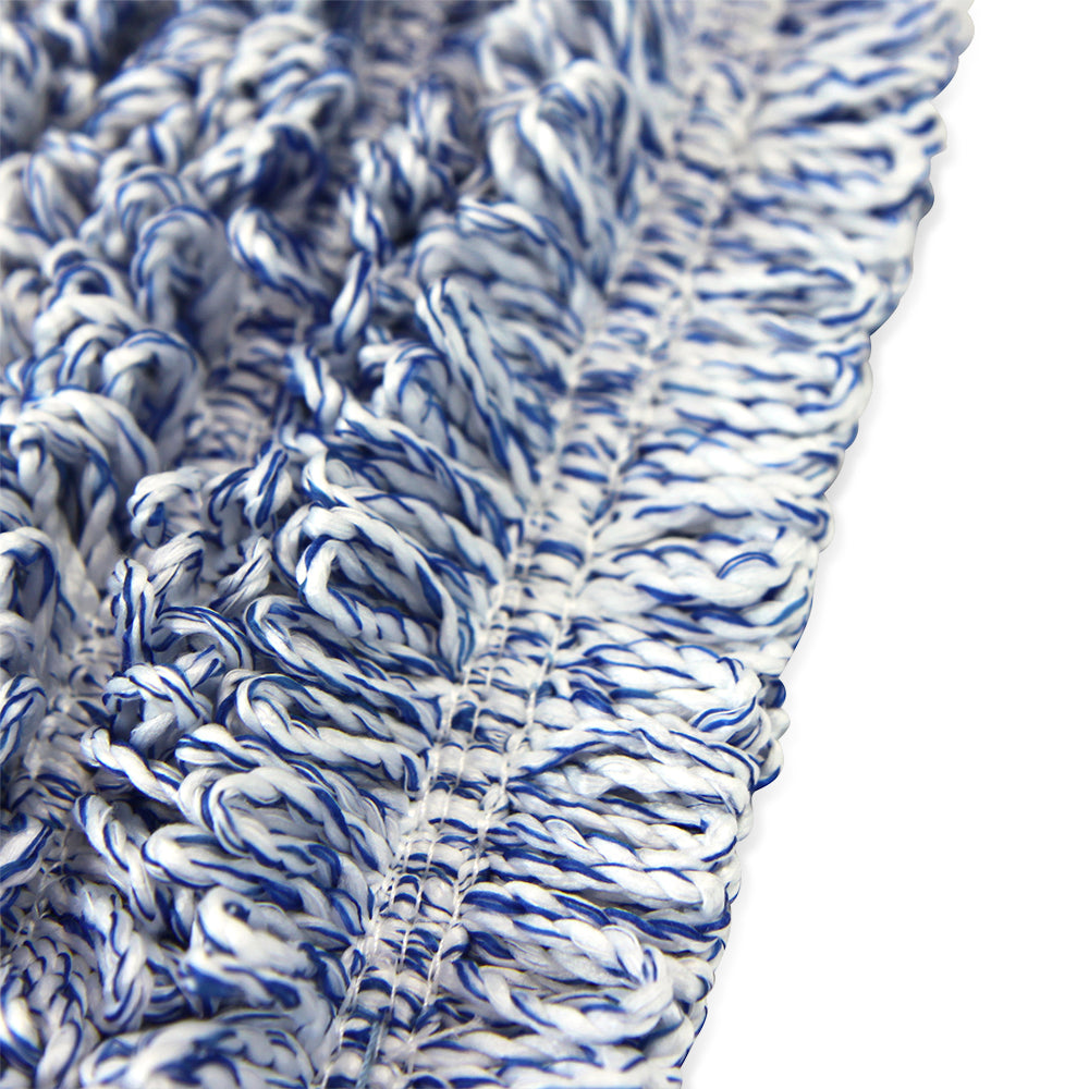 Hospeco® Wet & Dry Microfiber Mop Pad Looped 18" Blue, 120/Case (M860018B-CS)