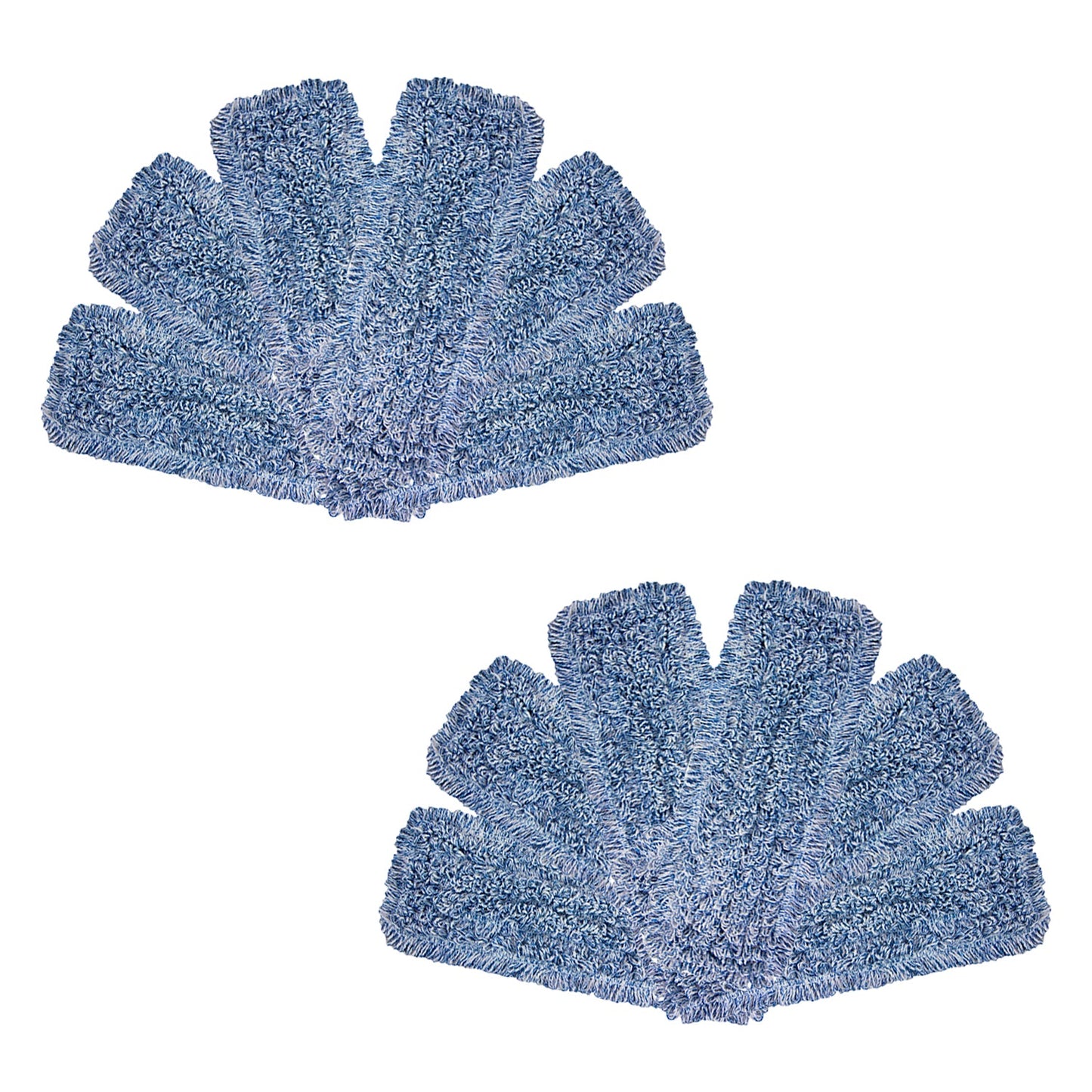 Hospeco® Wet & Dry Microfiber Mop Pad Looped 18" Blue, 120/Case (M860018B-CS)