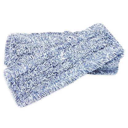 Hospeco® Wet & Dry Microfiber Mop Pad Looped 18" Blue, 120/Case (M860018B-CS)