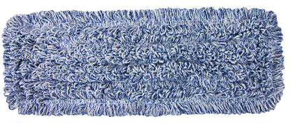 Hospeco® Wet & Dry Microfiber Mop Pad Looped 18" Blue, 120/Case (M860018B-CS)