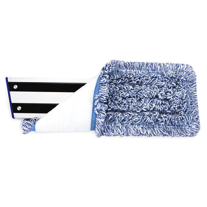 Hospeco® Wet & Dry Microfiber Mop Pad Looped 18" Blue, 120/Case (M860018B-CS)