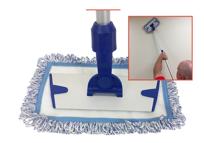 Impact® Telescopic Pole for Wall Washing System, 28"-48", Blue/Silve (IMPM700050)