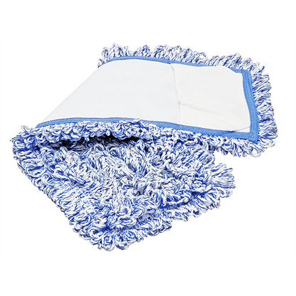 Hospeco® Side Pocket Mop 18" Blue, 120/Case (HOSM880018B-PM-CS)