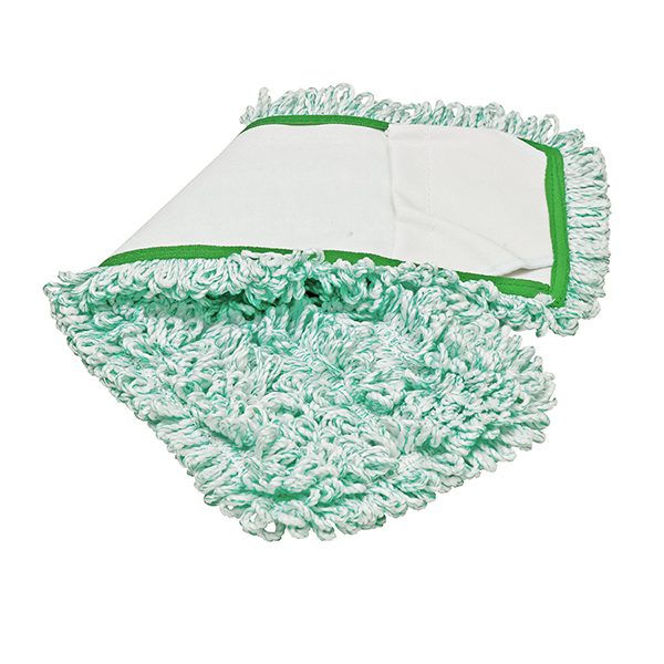 Hospeco® Side Pocket Mop 18" Green, 120/Case (HOSM880018G-PM-CS)