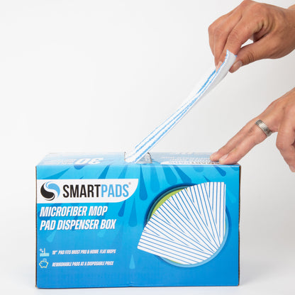 Hospeco® Smart Pads Reusable Mop Pad 30/Box, Blue, Case of 8 Boxes (HOSM901RMP-BL)