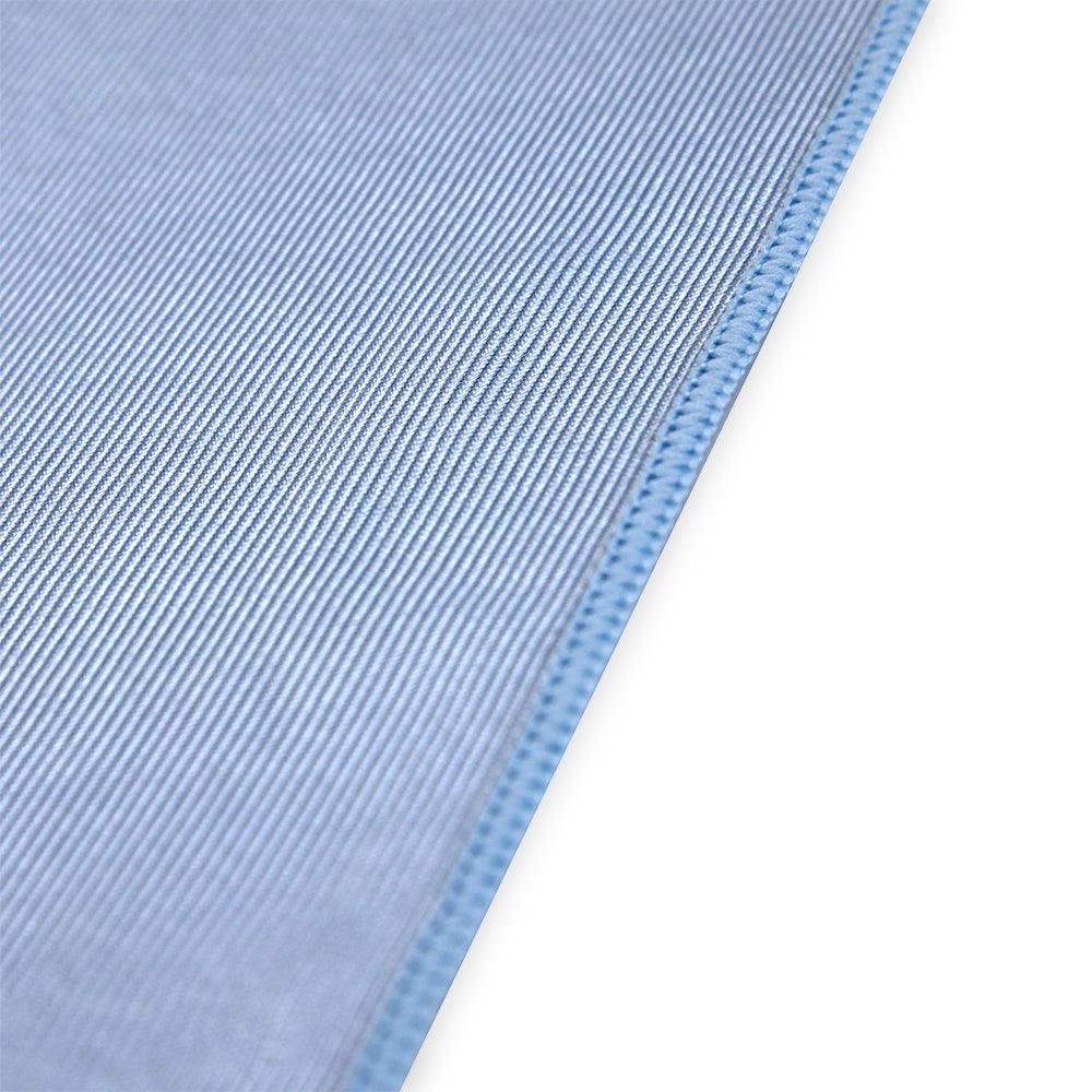 Hospeco® Microfiber Cloth Glass 270 GSM Blue 16x16, 12/Pack (HOSMFCGL2701616BL)
