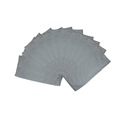 Arkwright Home Smart Choice Shiny Glass Cleaning Cloth 16x16 Grey (12/Pack) (PNP915160GRY)