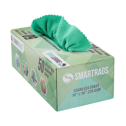 Hospeco® SmartRags XL Microfiber 35 Gram 16x16 Green, Case of 400 (HOSM931G)