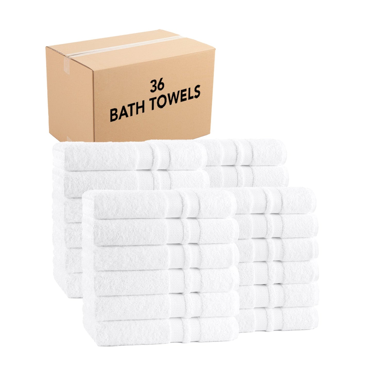 Hospeco® Magellan Bath Towel 27x54 White, Case of 36 (HOSMAG2754-17)