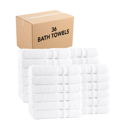 Hospeco® Magellan Bath Towel 27x54 White, Case of 36 (HOSMAG2754-17)