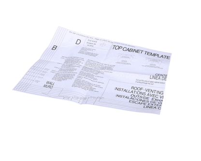 Magic Chef 3516004400 Top Cabinet Template (160/165) (MAGC3516004400)