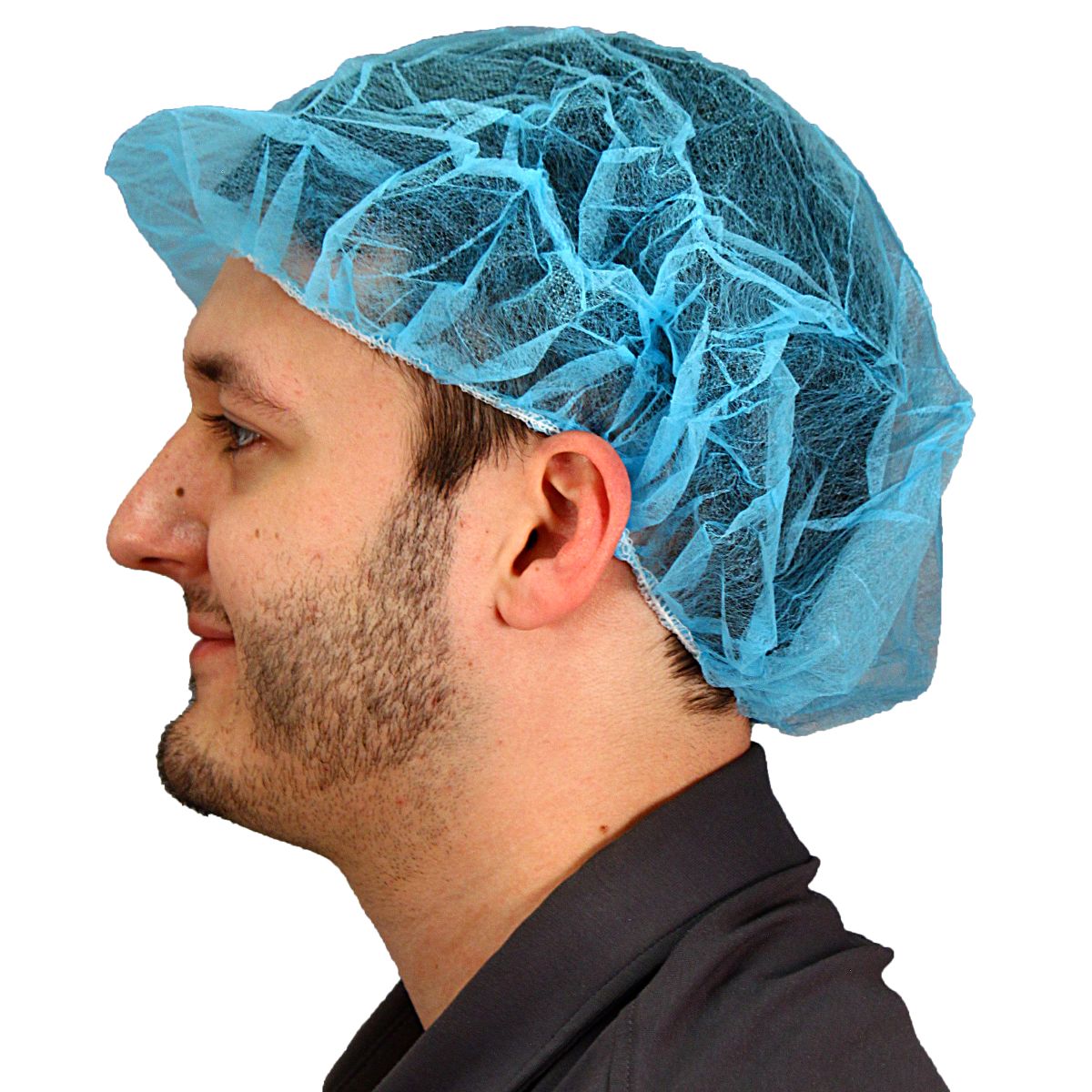 Safety Zone® ProGuard® Spunbond Polypropylene Bouffant Caps, 19", 100/Bag, 10 Bags/Case, Blue (SZNMB-19-1000-B)
