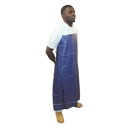 Safety Zone® ProGuard® PVC Aprons w/ String Ties, Blue, 36"x50", 20 Mil, 36/Case (SZNMB-20-50)