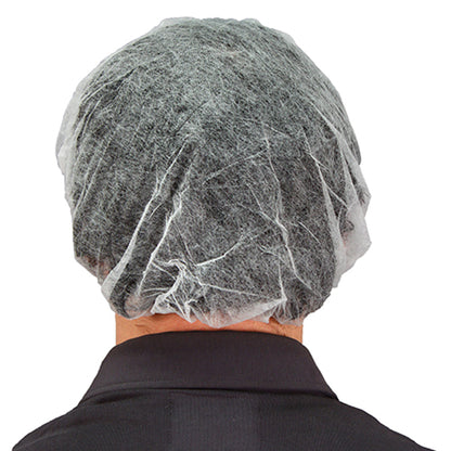 Safety Zone® ProGuard® Spunbond Polypropylene Bouffant Caps, 21", 100/Bag, 10 Bags/Case, White (SZNMB-21-1000W)