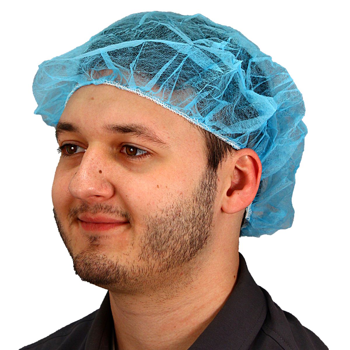 Safety Zone® ProGuard® Spunbond Polypropylene Bouffant Caps, 24", 100/Bag, 10 Bags/Case, Blue (SZNMB-24-1000B)