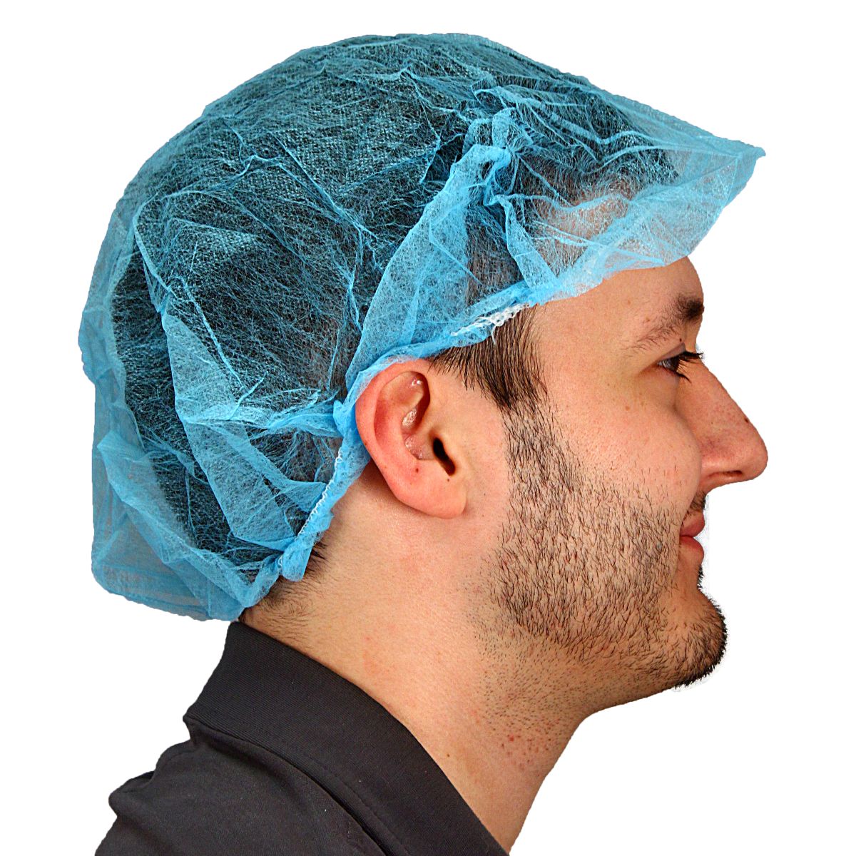 Safety Zone® ProGuard® Spunbond Polypropylene Bouffant Caps, 24", 100/Bag, 10 Bags/Case, Blue (SZNMB-24-1000B)