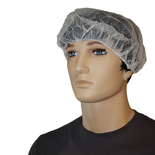 Safety Zone® Polypro Bouffant Cap White 28 in., Case of 1000 (SZNMB-28-1000W)
