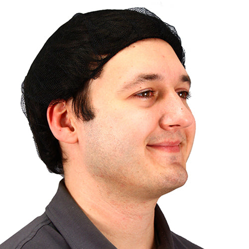 Safety Zone® 21 in. Heavyweight Polyester Hairnet Black, Case of 1000 (SZNMC-21-1000BLK)