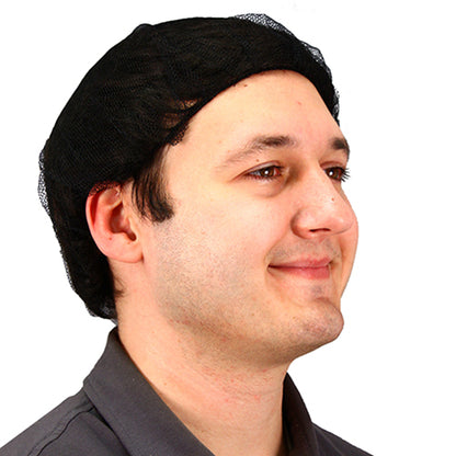 Safety Zone® 21 in. Heavyweight Polyester Hairnet Black, Case of 1000 (SZNMC-21-1000BLK)