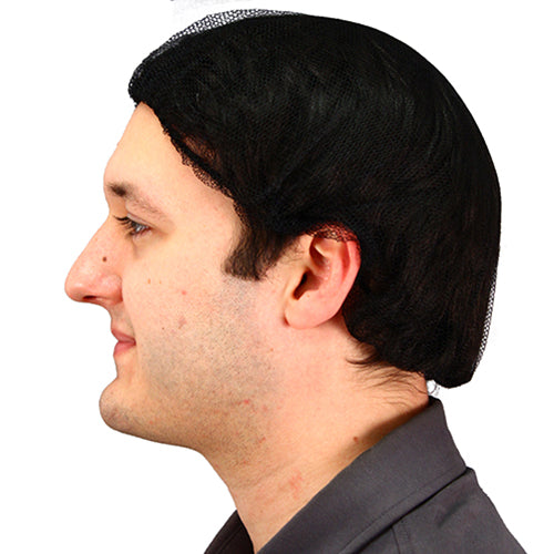 Safety Zone® 21 in. Heavyweight Polyester Hairnet Black, Case of 1000 (SZNMC-21-1000BLK)
