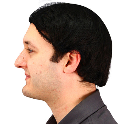 Safety Zone® 21 in. Heavyweight Polyester Hairnet Black, Case of 1000 (SZNMC-21-1000BLK)