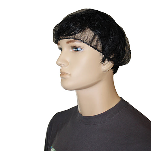 Safety Zone® ProGuard® Polyester Mesh Hairnets, 24", 100/Bag, 10 Bags/Case, Black (SZNMC-24-1000BLK)