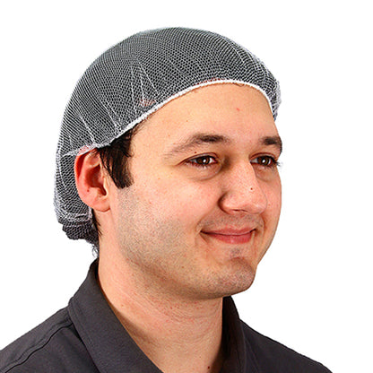 Safety Zone® ProGuard® Polyester Mesh Hairnets, 24", 100/Bag, 10 Bags/Case, White (SZNMC-24-1000W)
