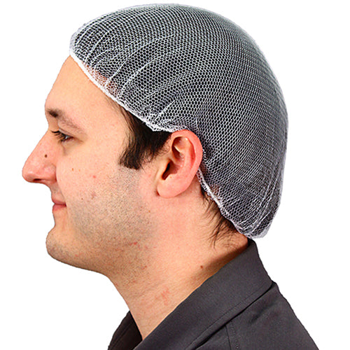 Safety Zone® ProGuard® Polyester Mesh Hairnets, 24", 100/Bag, 10 Bags/Case, White (SZNMC-24-1000W)
